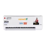 Panasonic 1.0 Ton 3 Star Inverter Split AC (Auto Cool, Higher Airflow, 55°C Operation, Crystal Clean, Copper Condenser, 8in1 Convertible, 2-Way Swing, Powerful Mode, PM0.1 Filter, CS/CU-RU12CKY, 2026 Model, White) 