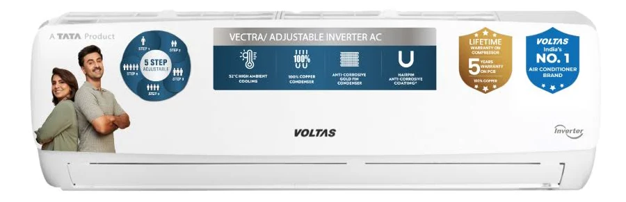 SAC243 INV Voltas 2 Ton 3 Star 243 Vectra Plus White Fixed Speed Split AC - Image 1