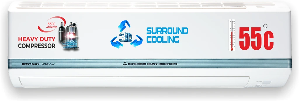 SRKDXK 25 CAPDA MITSUBISHI HEAVY INDUSTRIES 2026 Model 2.15 Ton 2 Star Split Fixed Speed AC (DXK25CAPDA-W, DXC25CAPDA-W, White) - Image 1